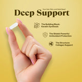 Biotin 5000mcg with Amla Extract, Vitamin C & Zinc for Stronger Hair & Glowing Skin