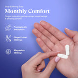 Natural PMS Support with Magnesium, Ginger & Ashoka for Cramps, Mood Swings & Bloating